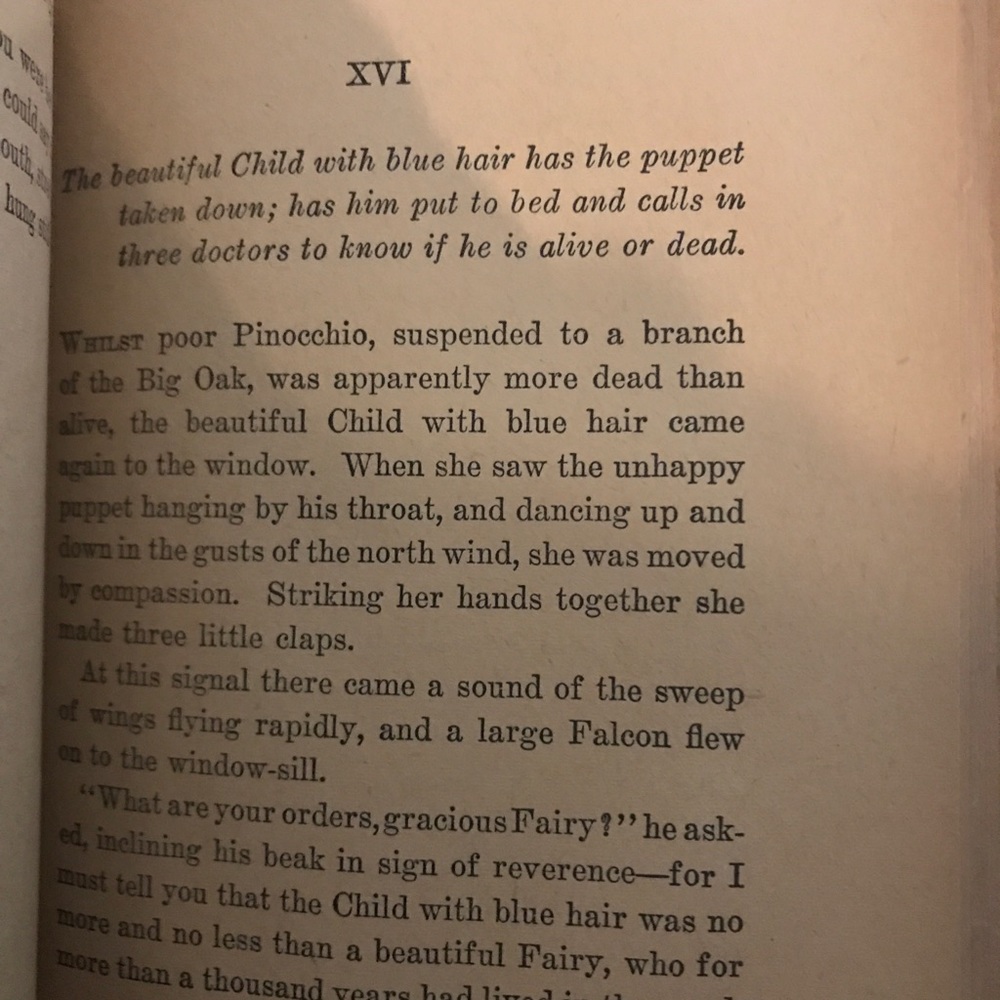 Pinocchio" by Carlo Collodi - 1930's Hardcover - Goldsmith Publishing  Vtg